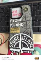 Coque très solide silicone pour iPhone 16 pro Stone island