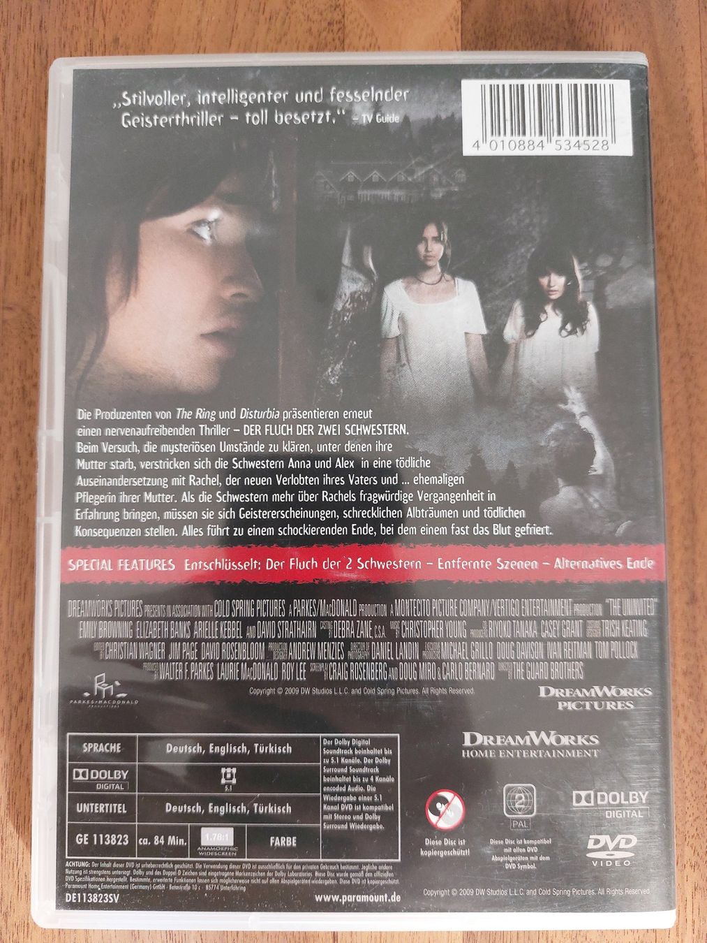 Tutti i DVDs: DVD - Der Fluch der 2 Schwestern – Usato da Rheinfelden venduto da FilmAuktion 1