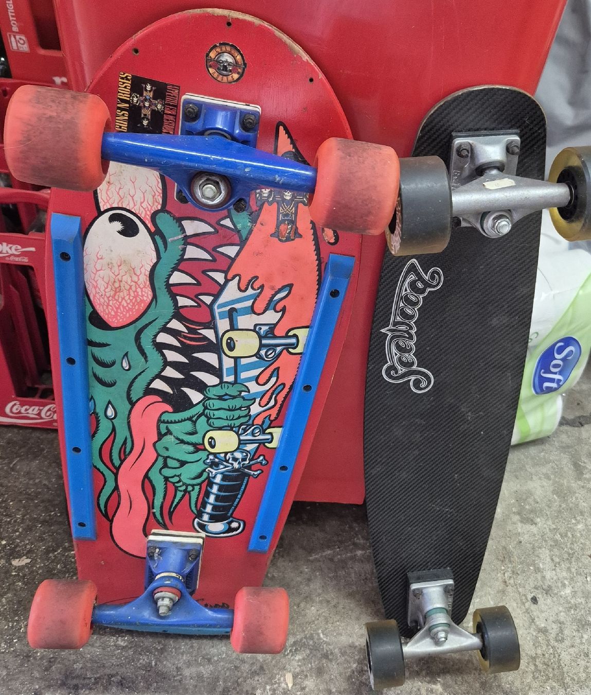 Santa Cruz Skateboards: Set: Skateboard, Scooter, Longboard – D'occasion à Zweisimmen par Kleindietwil 6