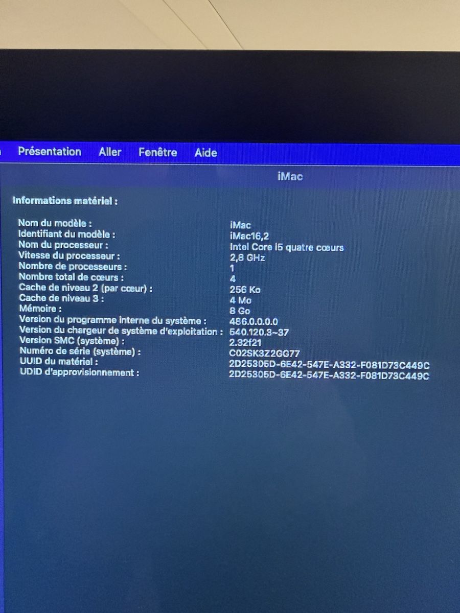 Apple PCs: iMac late 2015 - modèle A1418 – Gebraucht aus Genève von ale_ng8v 1