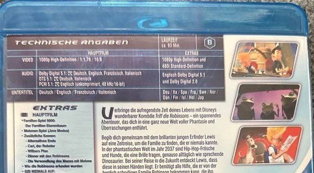 Tutti i DVDs: Triff die Robinsons Blu-ray Disc Top Zustand – Usato da Beringen venduto da Mantafisch1 2