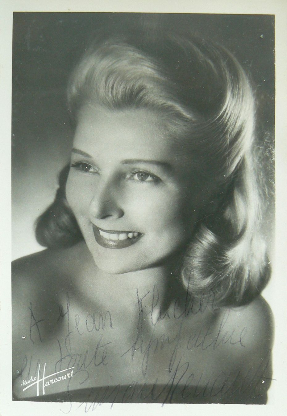 Autografi: Simone Renant (1911-2004) Schauspielerin - Autogramm – Usato da Dietikon venduto da cyranos1
