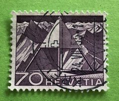 Nr.308 mit Stempel Triangulationspunkt Technik und Landschaf
