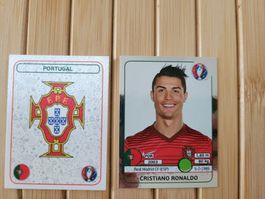 Cristiano Ronaldo Panini Sticker Portugal EURO 2016