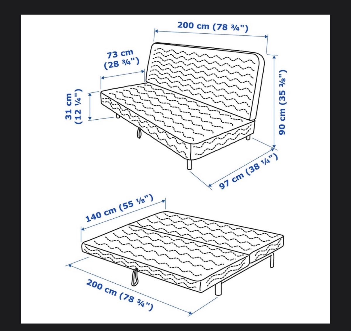 Ikea Sofas: IKEA Sofa bed red/brown (Nyhamn)  – Gebraucht aus Neuchâtel von eve_bb9y 2