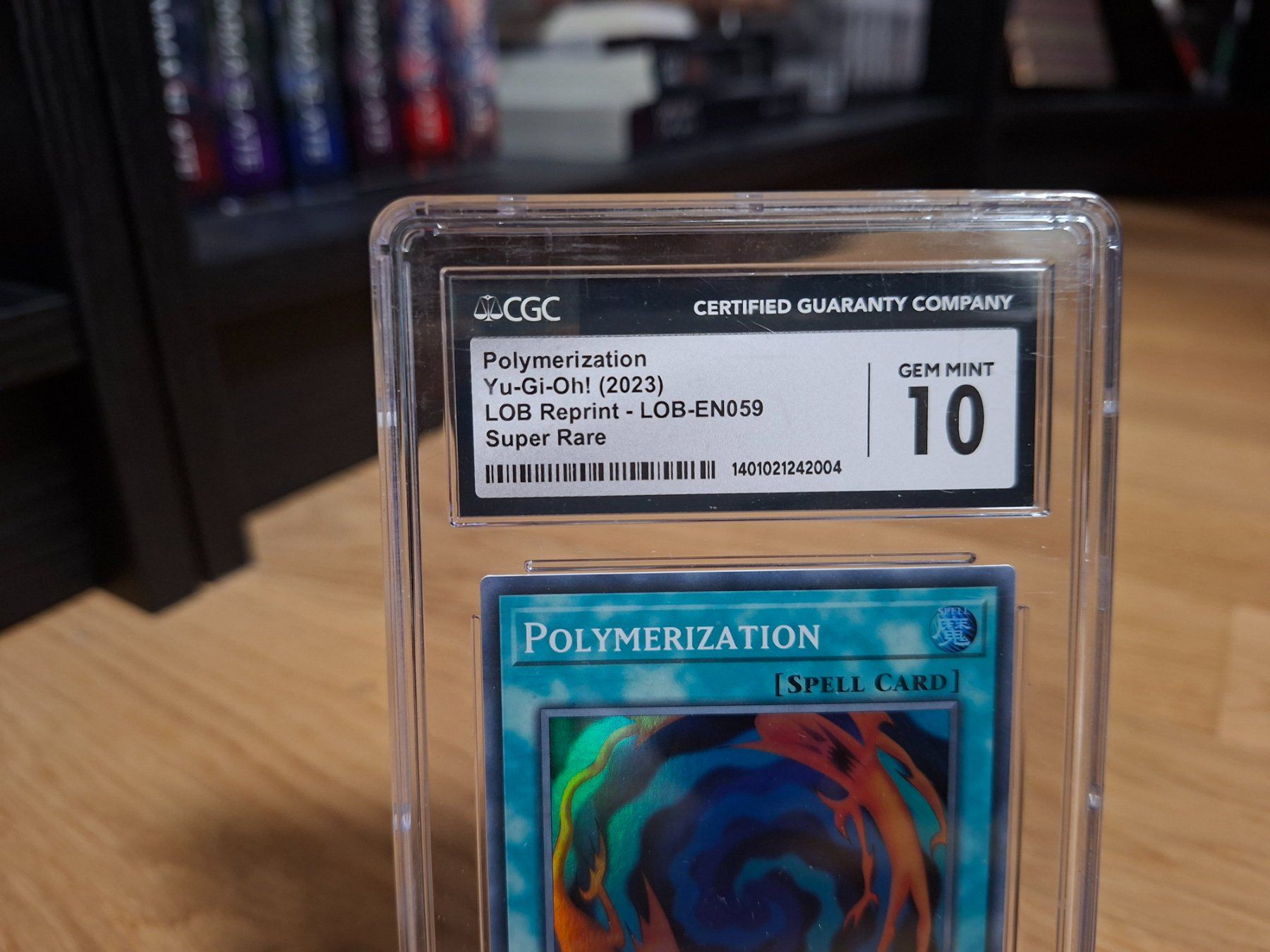 Yugioh Carte collezionabili: Yu-Gi-Oh! Polymerization / LOB-EN059 / CGC 10 – Nuovo e nell'imballaggio originale da Baar venduto da RDNA 2
