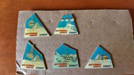Anstecker Set Matterhorn Bahnen Zermatt 5 Stk