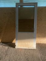 Metalltür mit Glaseinsatz und Holzfüllung gebraucht
