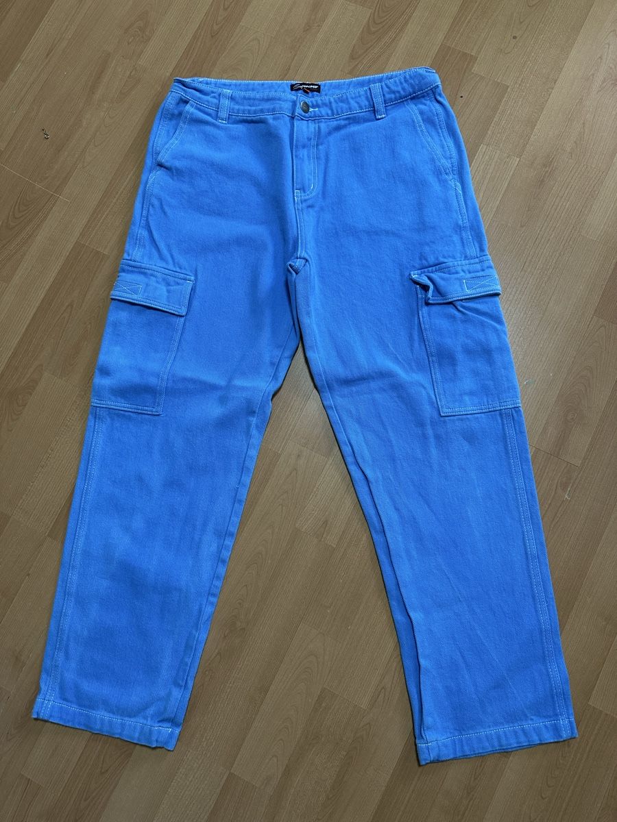 Pantaloni: Blaue Supercrew Cargohose Gr. 33 Neu – Nuovo e nell'imballaggio originale da Bettlach venduto da Kkalena