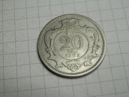 Österreich  20 Heller, 1895