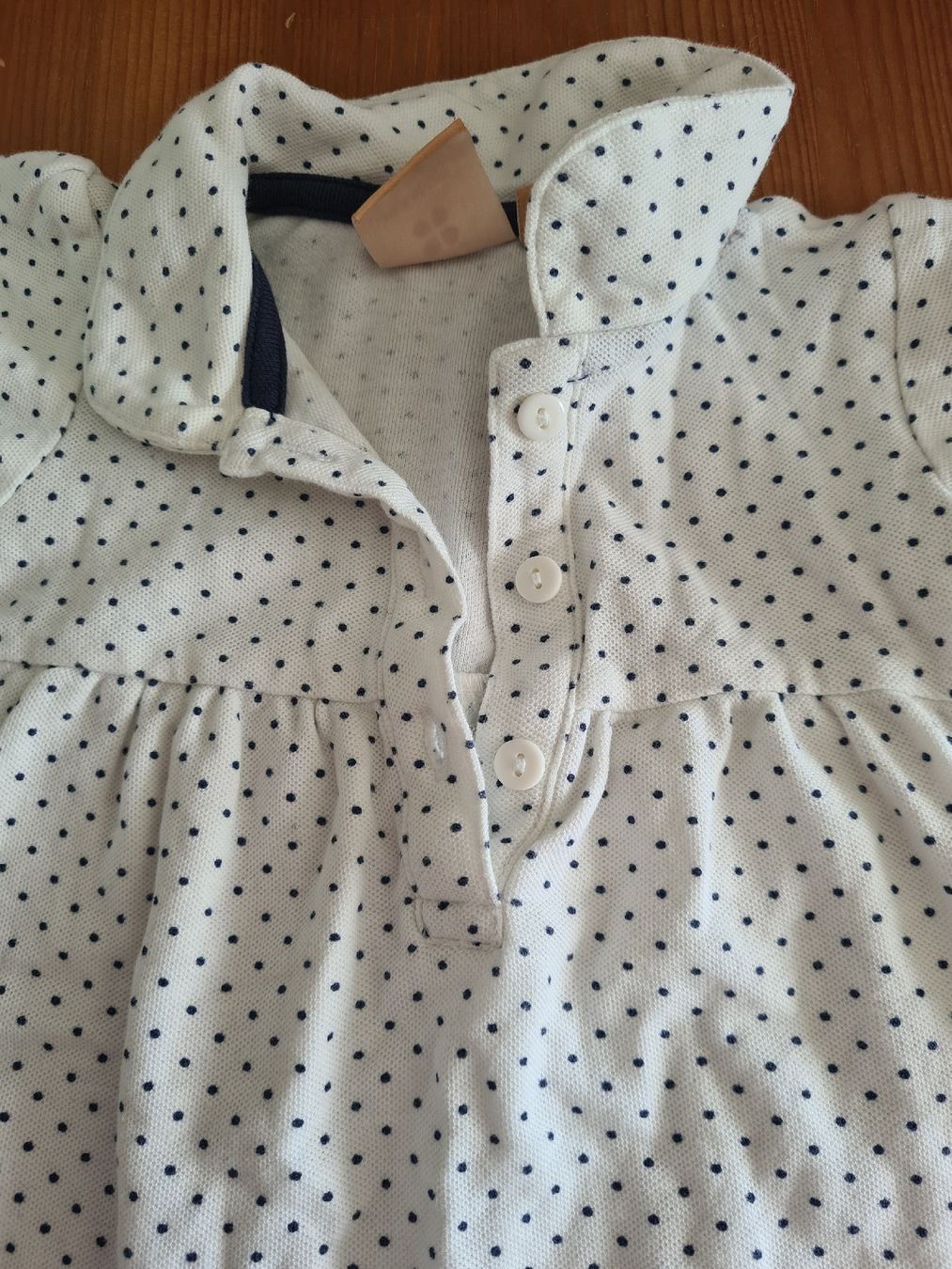 Manor Vestiti & Gonne: Kleid weiss Punkte Grösse 68/6M – Usato da Horw venduto da Mirii91 1
