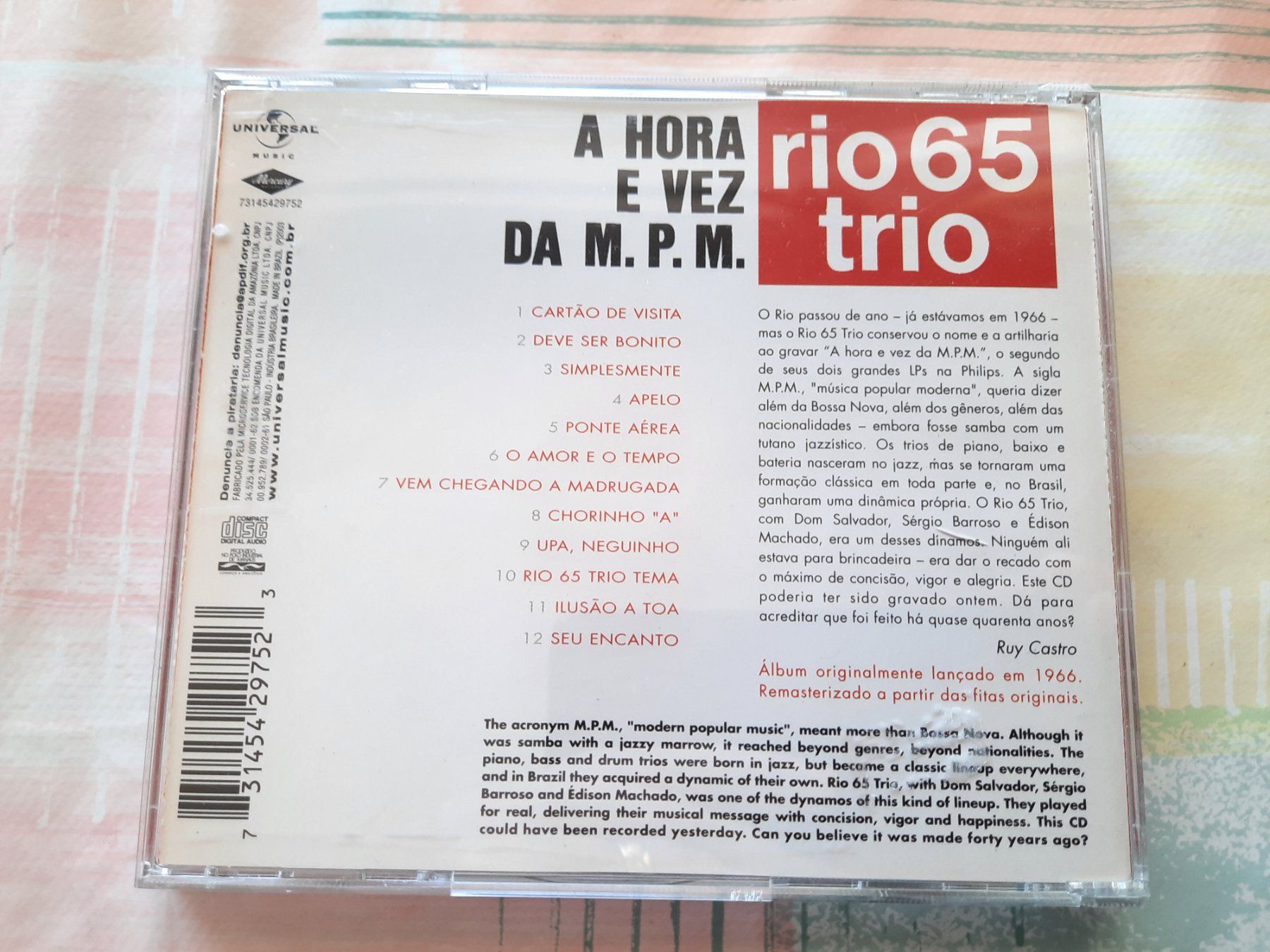 CD: CD Rio 65 Trio - A Hora e Vez  da M.P.M – Usato da Pully venduto da bro_n52j 1