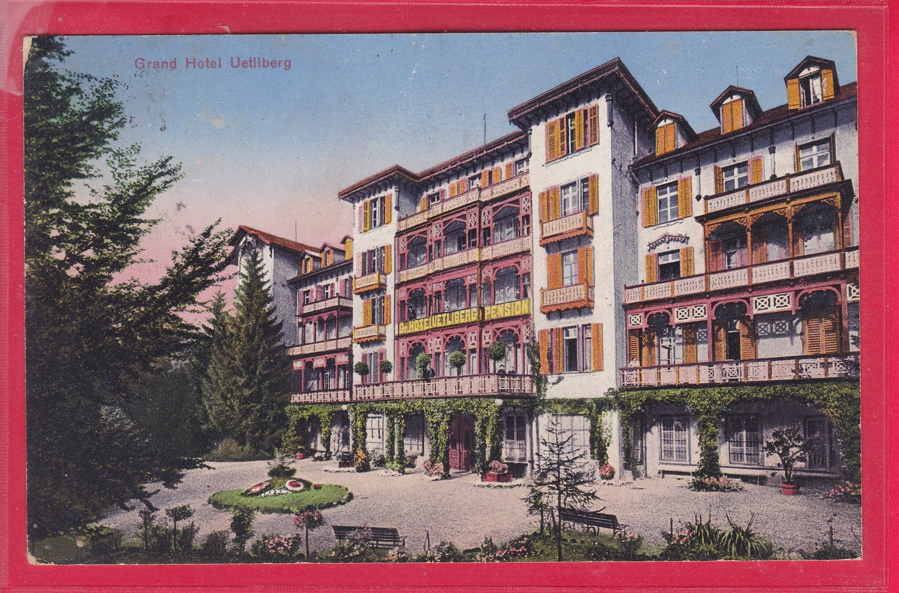 Cartoline postali: GRAND HOTEL UETLIBERG, 20.7.1925 – Usato da Oberrieden venduto da Gebirgsstelze