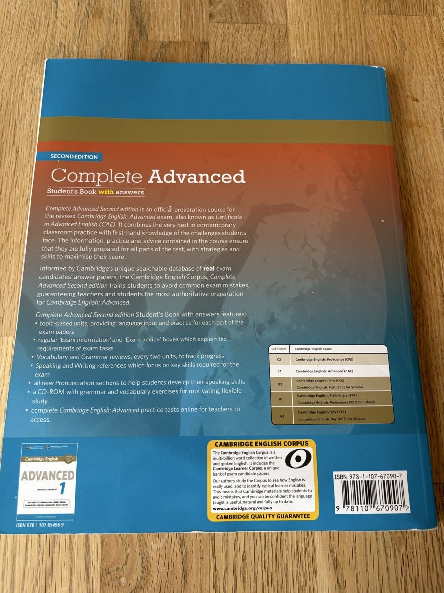 Livres: Cambridge Complete Advanced Student's Book Second Edition – D'occasion à Freienstein par Golfbueb 4