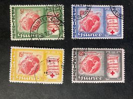 Guinea 1963 Satz 100 Jahre Rotes Kreuz gestempelt