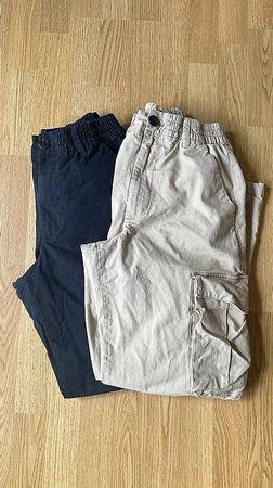 Cargohosen beige / anthrazit
