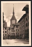 Aarau, Strasse Rathausgasse mit Geschäf
