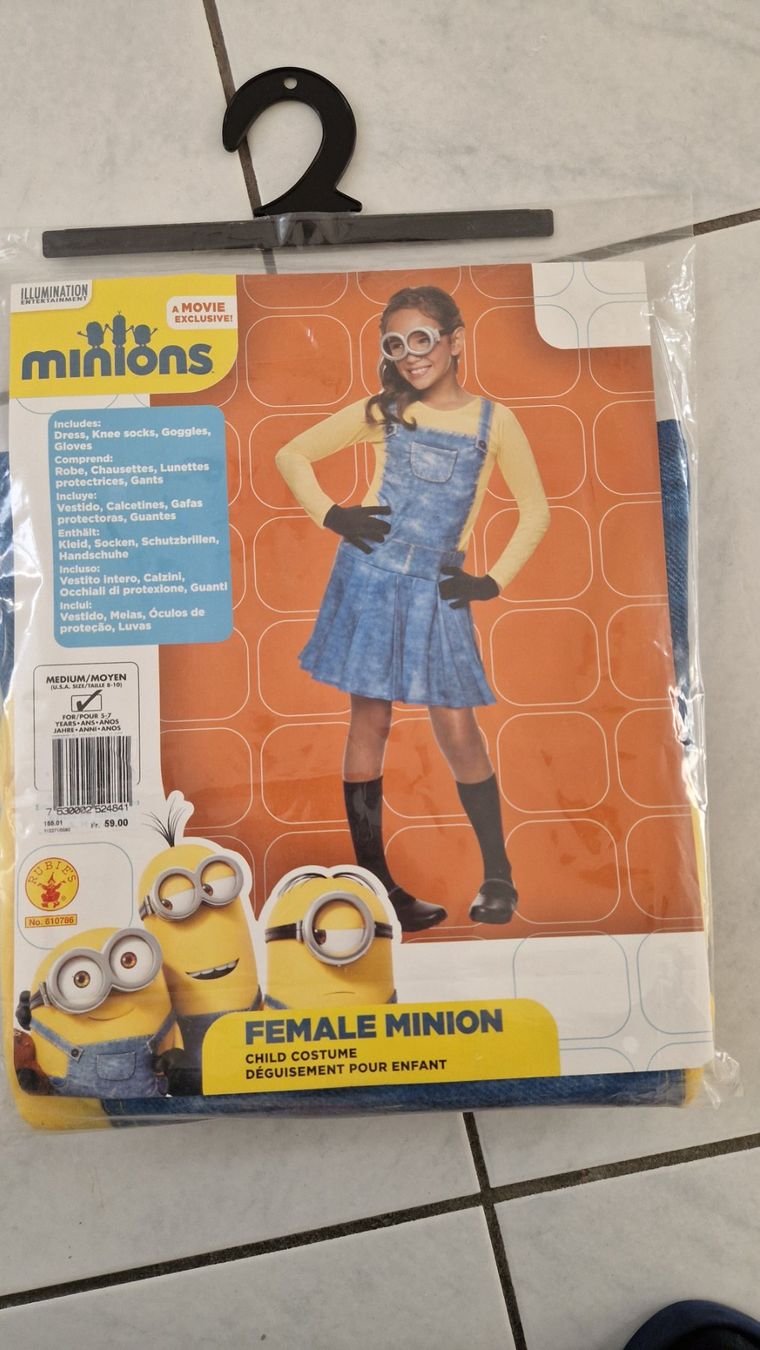 Costumi: Minion Kostüm Mädchen – Nuovo e nell'imballaggio originale da Triengen venduto da Tiko011