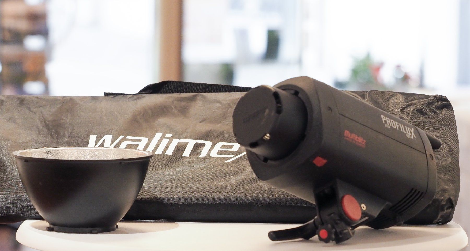 Walimex Flash: Multiblitz Profilux 400 Blitzanlage Set mit Stativ& Softbox – Usato da Bremgarten AG venduto da Flussreif_5620 7