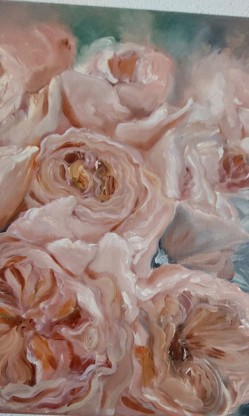 Dipinti: Ölgemälde 50x 50 Blumen – Nuovo e nell'imballaggio originale da Schöftland venduto da M.B.Dudart 4