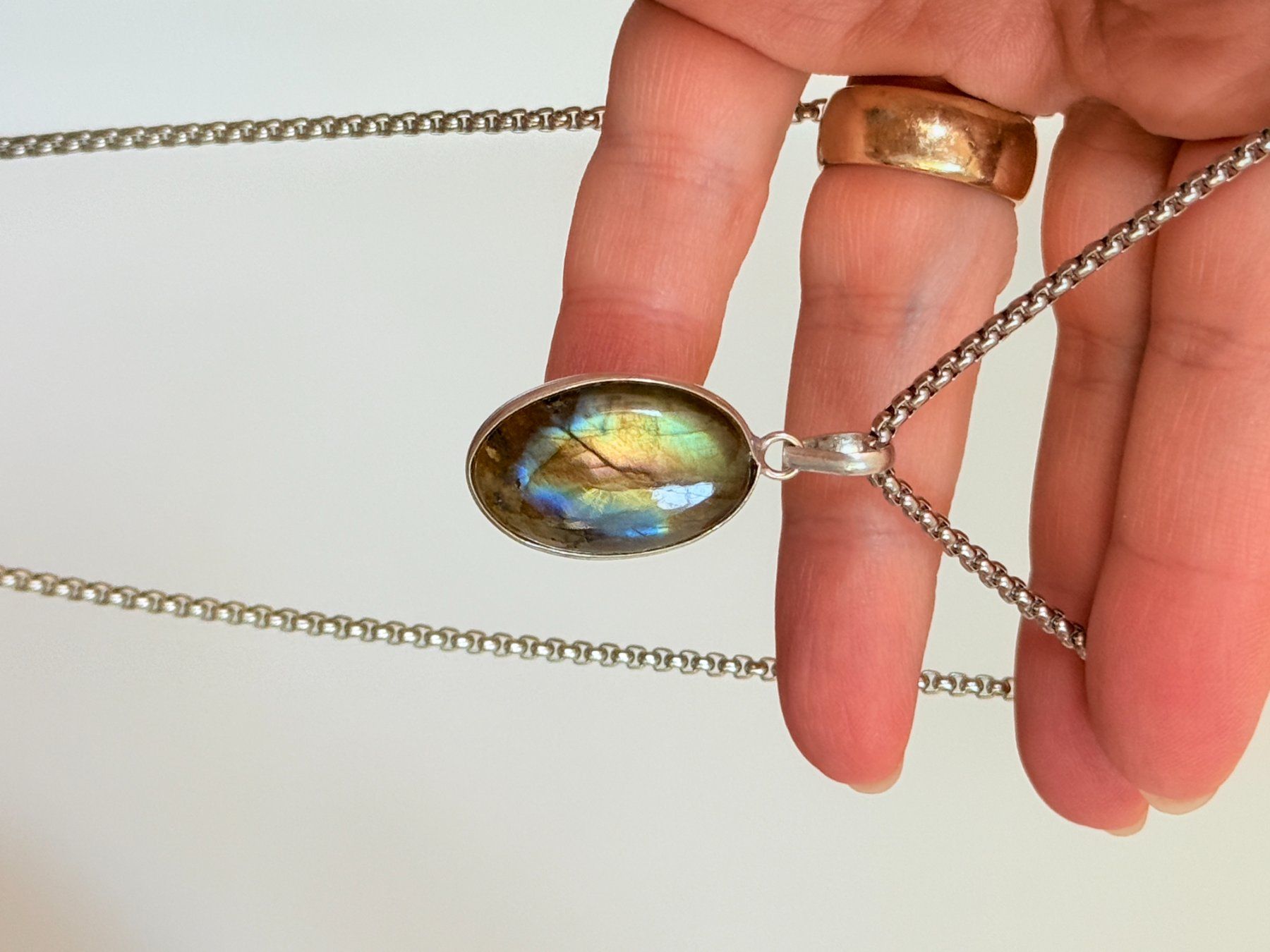Catenine: Collier avec Labradorite – Nuovo e nell'imballaggio originale da Genève venduto da AWWA 7