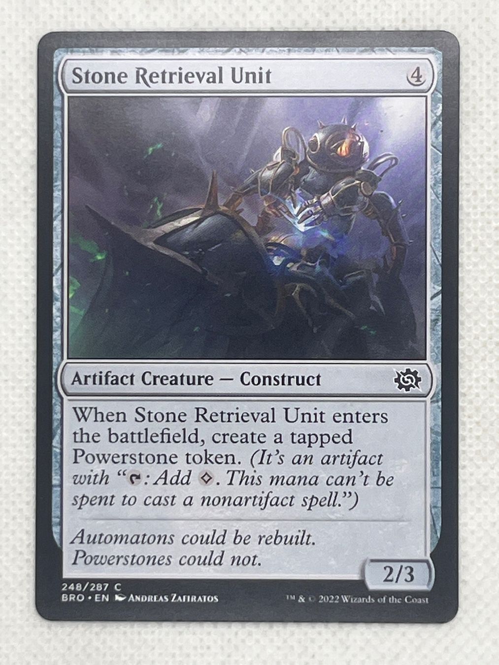 Magic The Gathering Cartes à collectionner: Magic The Gathering - Stone Retrieval Unit – D'occasion à Hinterkappelen par Kim1992