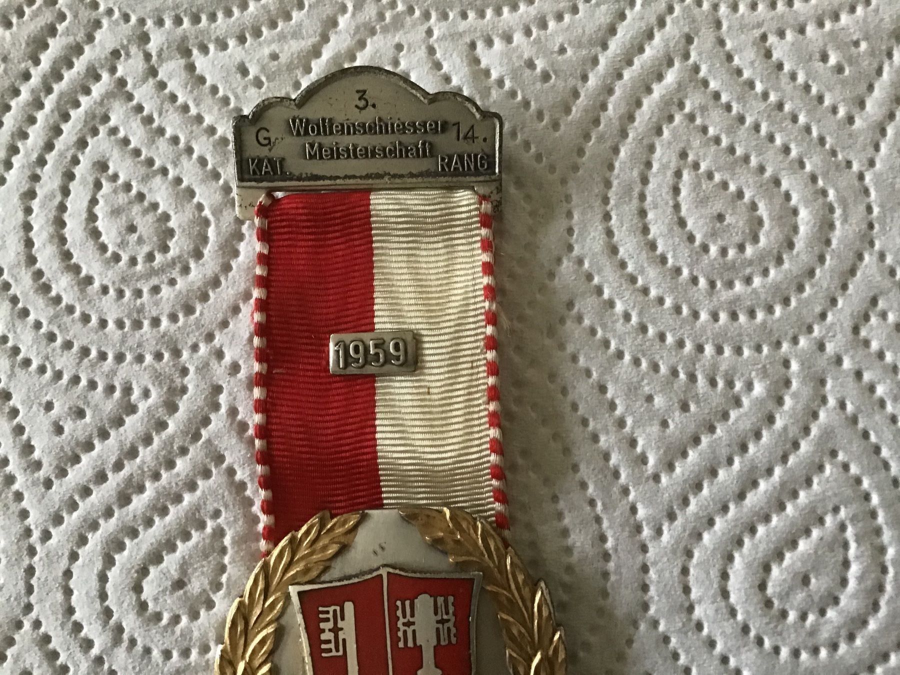 Medaglie: Kegler Medaille. 1959 – Usato da Oberdorf NW venduto da Walenstock01 3