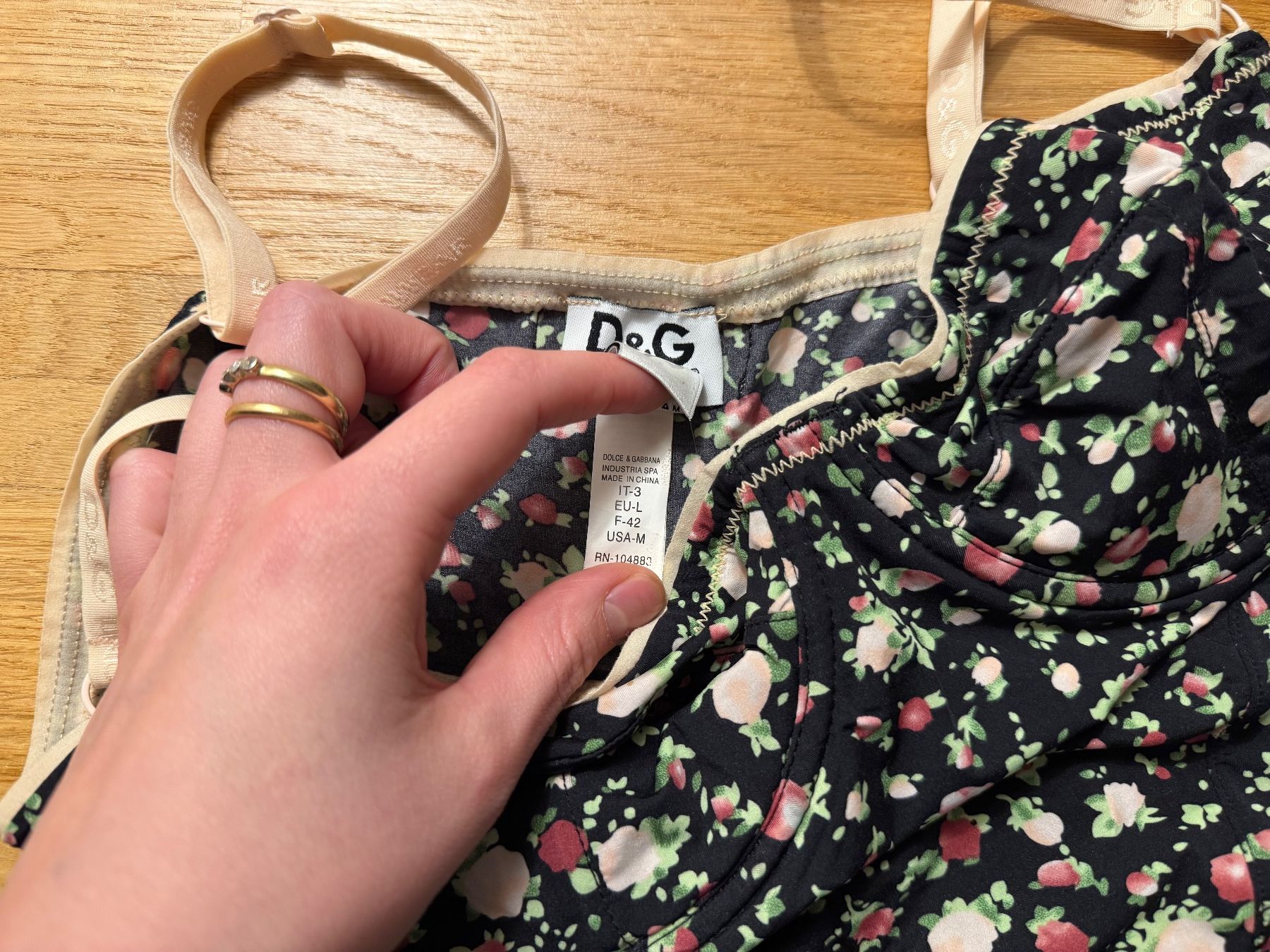 Dolce & Gabbana Top: D&G Floral Corset Top – Usato da Fribourg venduto da mariedw 1