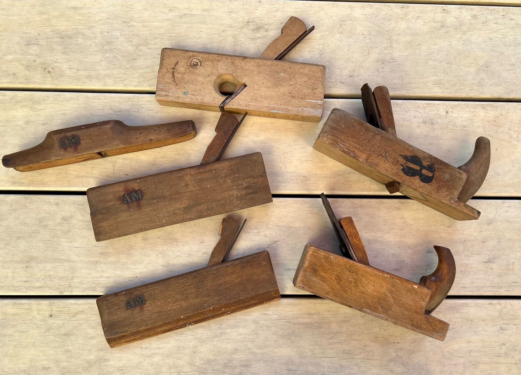 Alle Werkzeuge: 5 antike Holz Hobel – Gebraucht aus Kerzers von Pippuri96 2