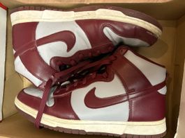 Nike Dunk High Retro Sneaker Bordeaux Weiss Grösse 44