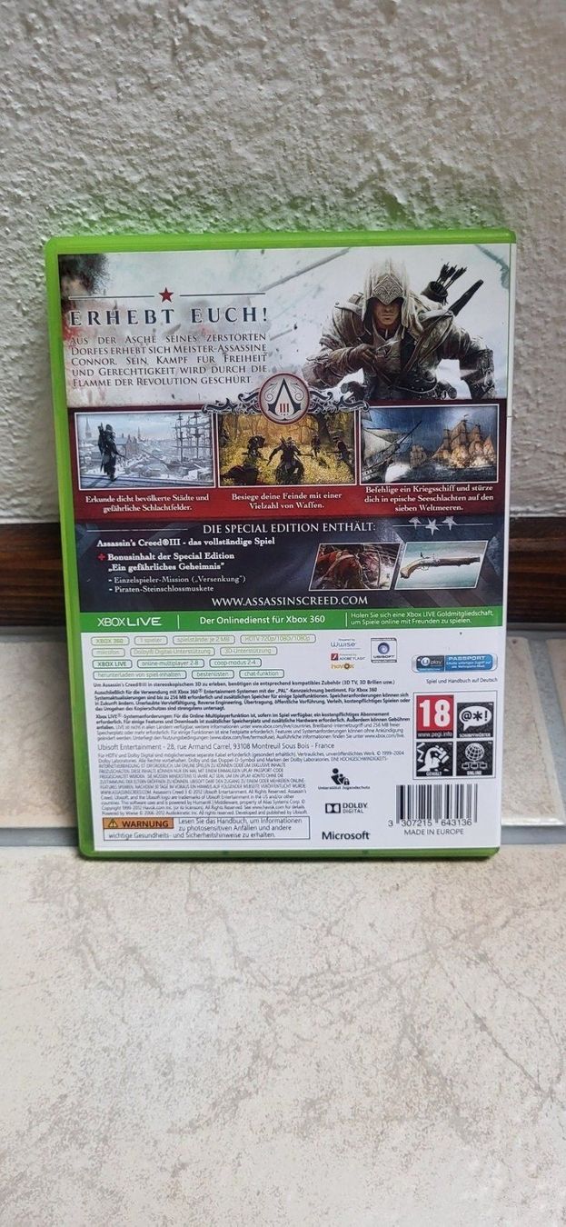 Microsoft Giochi: Xbox 360 - Assassins Creed 3 – Usato da Münsingen venduto da Heroism2010 1