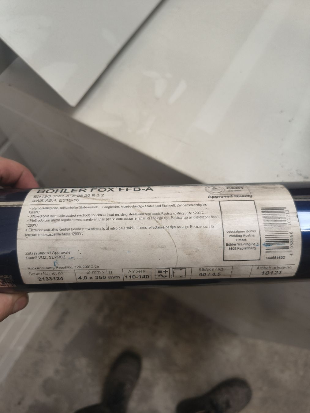 Postes à souder: Schweiss Elektroden Böhler FOX FFB-A – Neuf avec emballage d'origine à Aadorf par skaskaboy 1