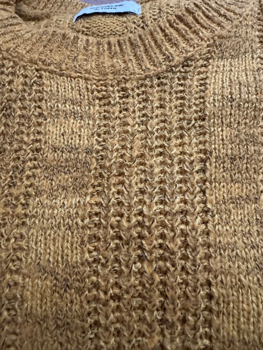 Maglioni & Felpe: Jacqueline de Yong Strickpullover, Grösse L, gelb – Usato da Winkel venduto da Schorley 3