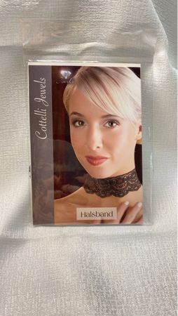 Cottelli Jewels Halsband Schwarz Spitze OVP