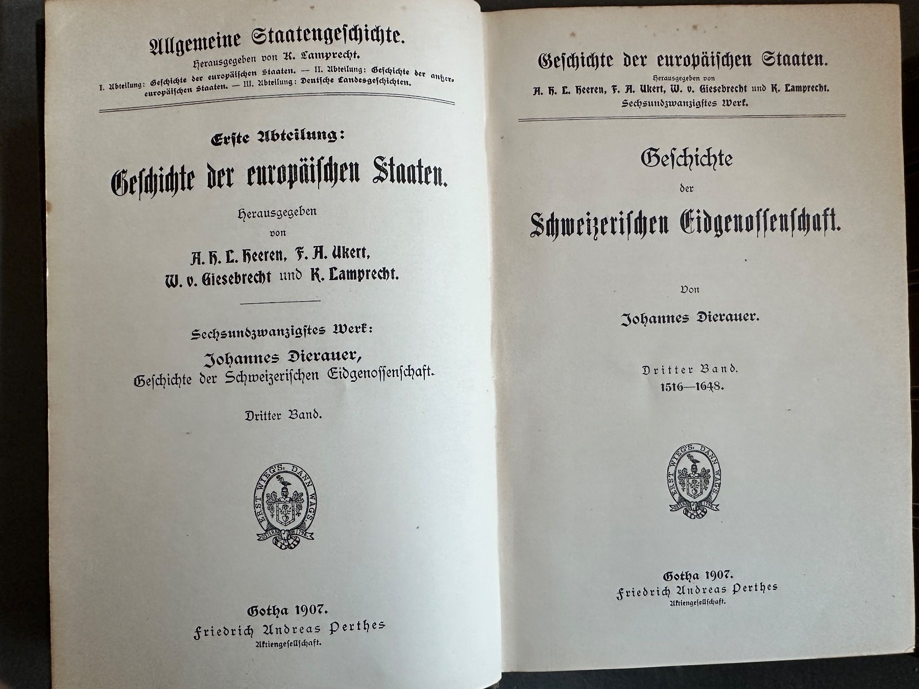 Libri: J. Dierauer: Geschichte d. Schweizerischen Eidgenossenschaft – Usato da Zürich venduto da allp 8