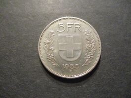5.- Fr  1935 Superbe pièce  Qualité Top du Top