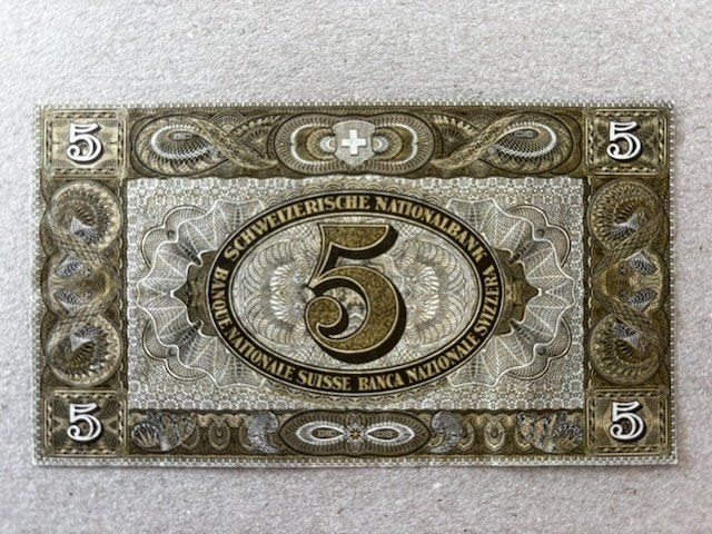 Banconote: 5-Franken-Note von 1947 – Usato da Zürich venduto da Lenine 1