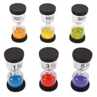6pcs Sand Timer Sanduhren Set Buntes