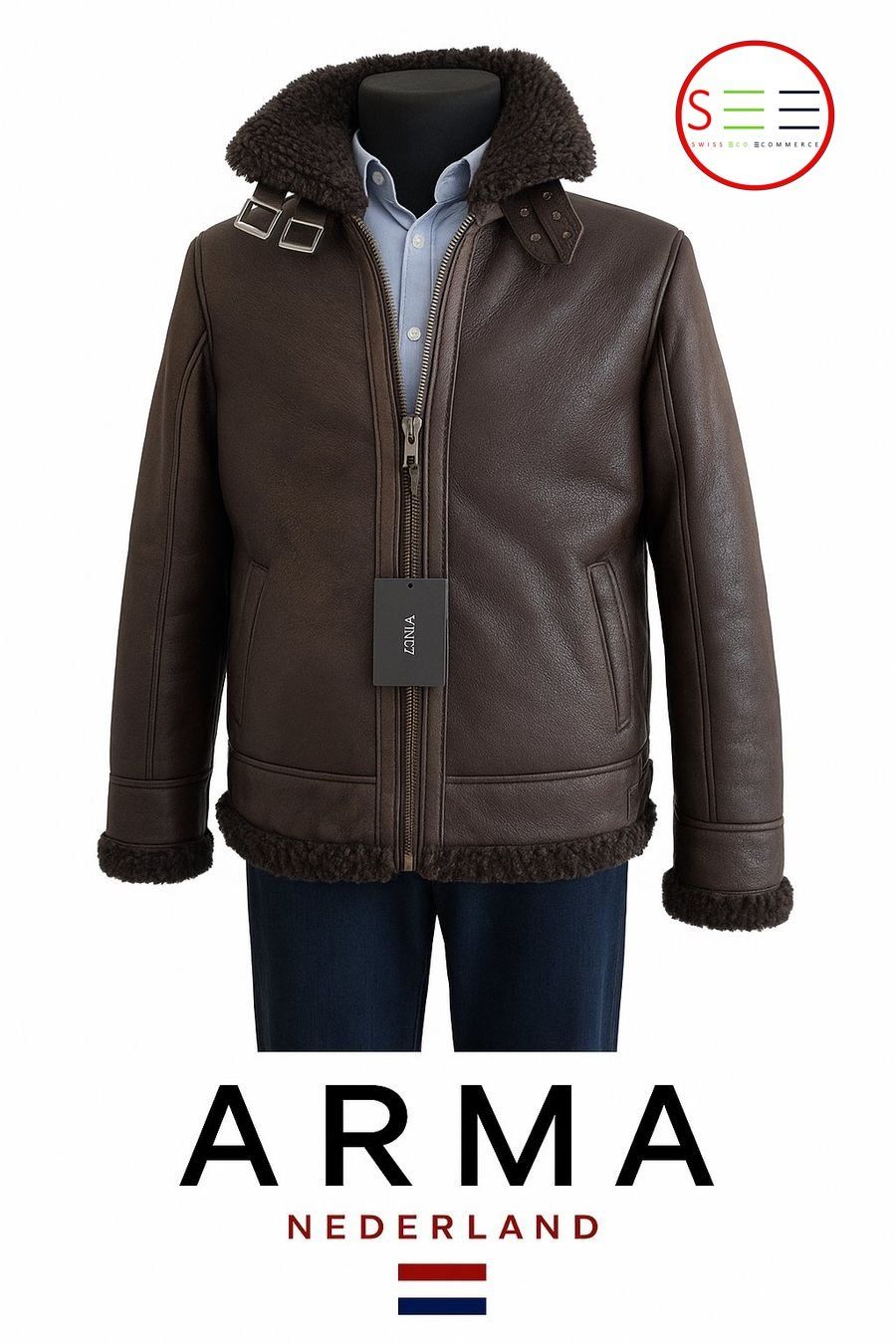 Giacche: ARMA B3 Aviator Shearling Jacket Neuve Taille 54 – Nuovo e nell'imballaggio originale da Vich venduto da SWISS_ECO_E-COM_2050 1