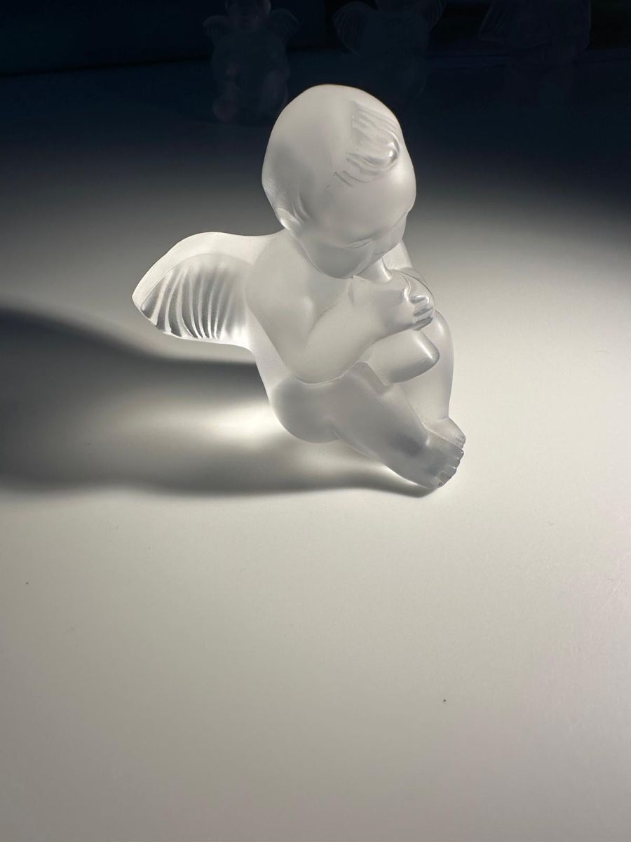 Lalique Statuette: Lalique Glasfigur Engel – Usato da Zürich venduto da Aapitz 1