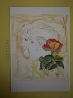 AK mit Kunst von Alban Welti / Gedanken