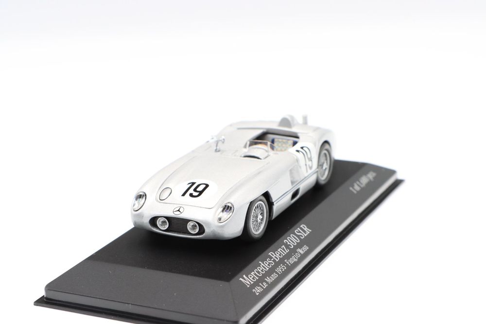 Diecast Model Cars Mercedes 300 1/43 Brumm SLR No.19 24h Le Mans 1955 Moss Collection J M Fangio S Moss 1