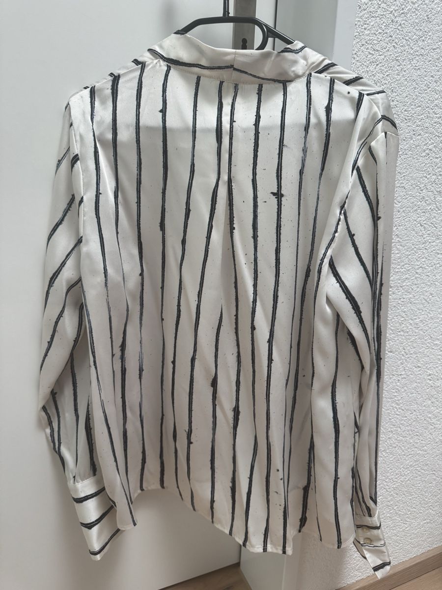 Mango Camicette: Mango Bluse gestreift Gr. L schwarz/weiss – Nuovo (secondo la descrizione) da Winkel venduto da Schorley 1