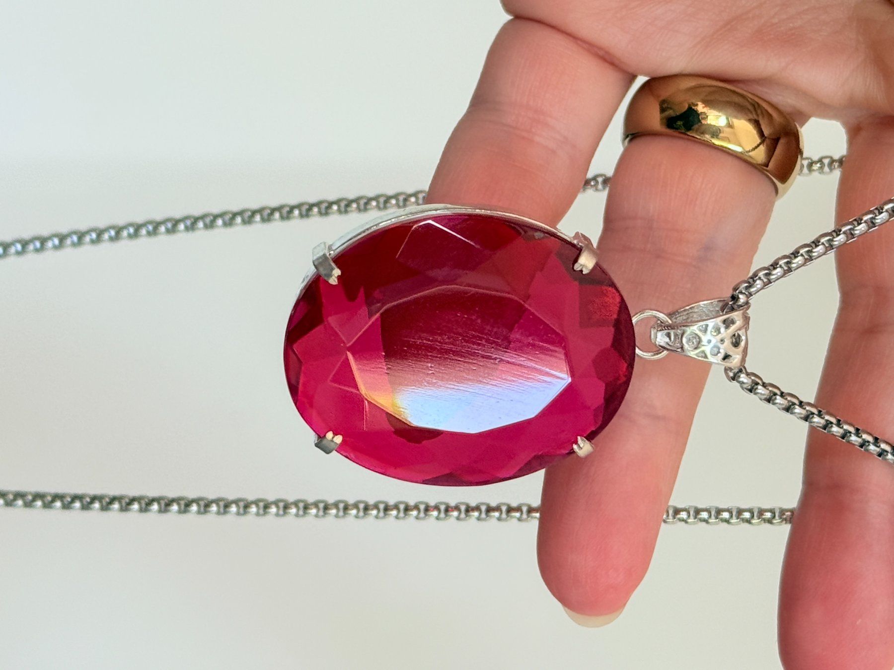 Catenine: Certificat Superbe collier long avec pendentif 109.35 Ct – Nuovo e nell'imballaggio originale da Genève venduto da AWWA 4