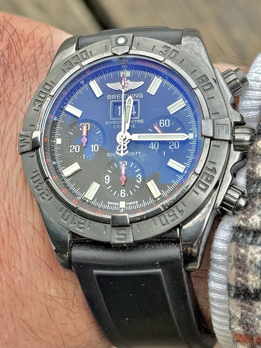 Breitling Uhren: Breitling Chronographe  Blackbird, Limited Edition 217/2000 – Gebraucht aus Basel von RoyalPerformance