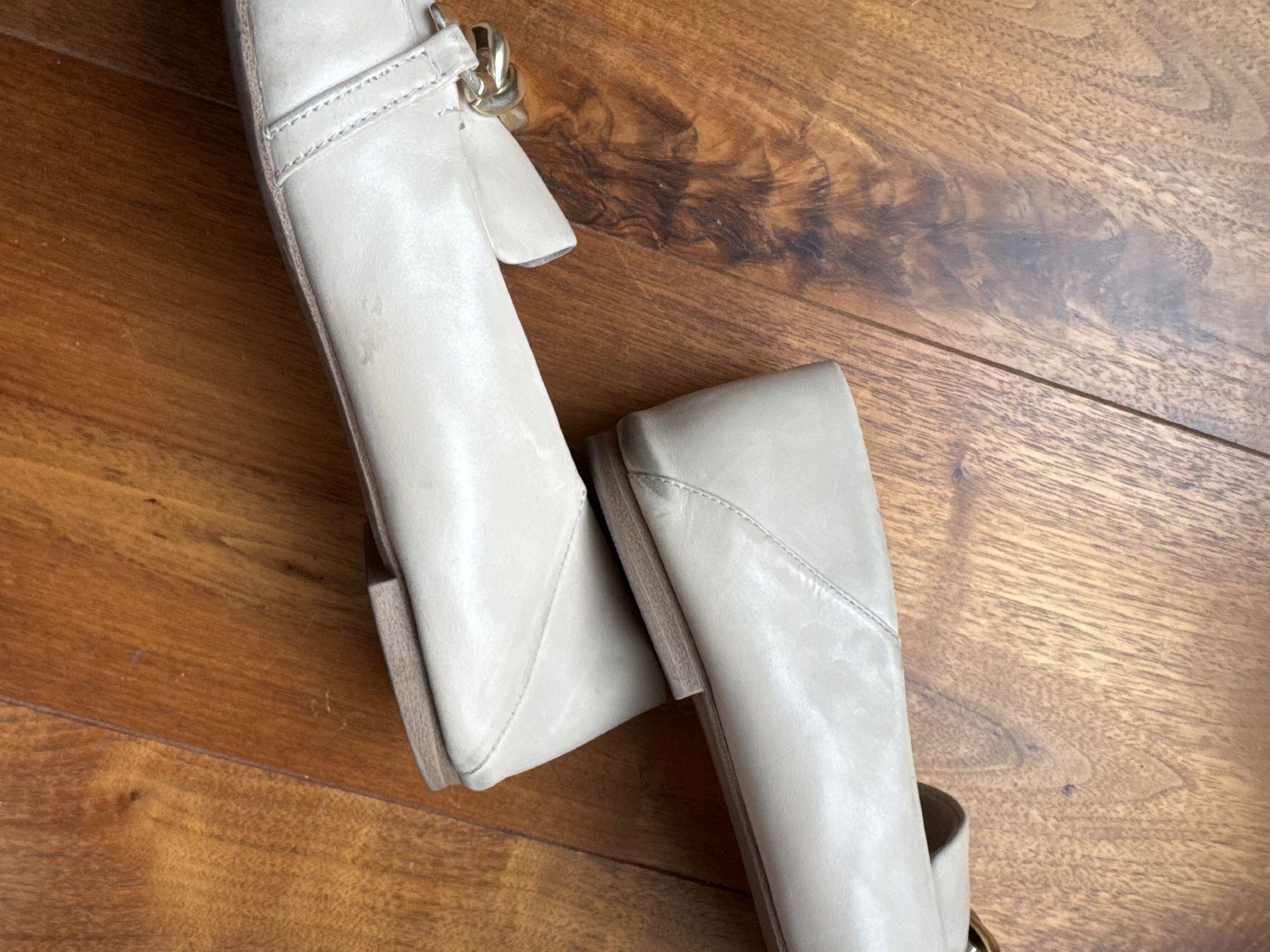 Scarpe da donna: Leder Halbschuhe beige, Gr 41 – Usato da Boppelsen venduto da Ellezzpink 2