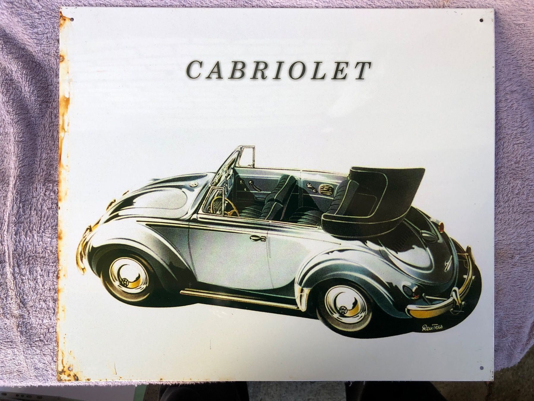 Insegne: Vw käfer hebmüller cabrio Oldtimer – Usato da Reinach AG venduto da rares75