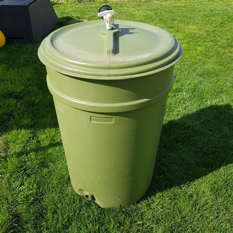 Regentonne 200 Liter, grün, Wassertonne Regenfass Wasserfass Kaufen