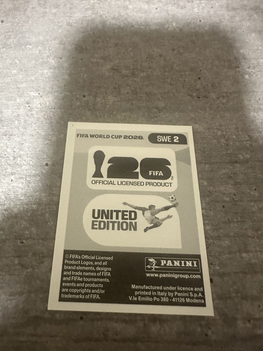 Panini Cartes à collectionner: SWE 2 , FIFA WORLD CUP 2026 PANINI – Neuf (Voir description) à Frauenfeld par 1PegPeg1 1
