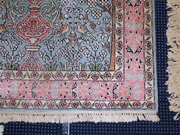 Teppiche: Handgeknüpfter Perserteppich rosa/blau – Gebraucht aus Geroldswil von ARTEFACTO 2